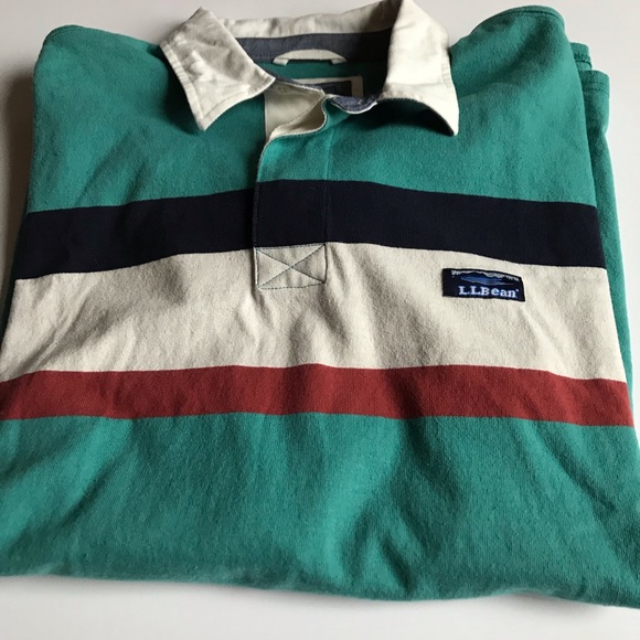 Sold❌ Vintage LL Bean Long sleeve Polo - Men’s - Picture 6 of 7